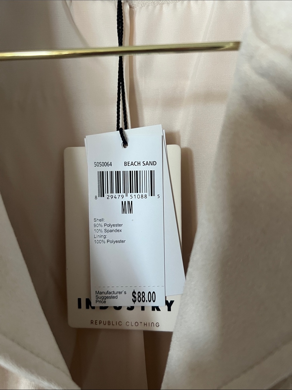 INDUSTRY Beige Fringe Faux Suede Cropped Jacket - Picture 5 of 11
